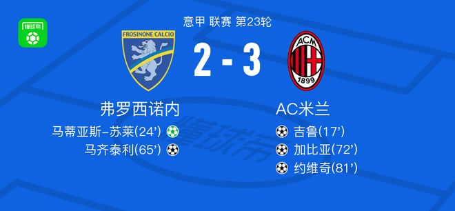 AC米兰主场战平弗罗西诺内,遭遇一场平局 AC米兰主场战平弗罗西诺内,遭遇一场平局