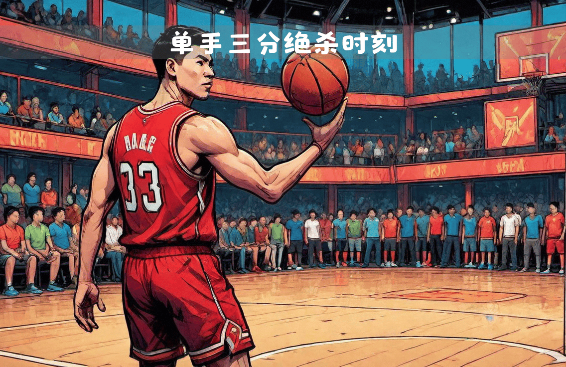 篮球比赛中一名球员成功完成绝杀 篮球比赛中一名球员成功完成绝杀